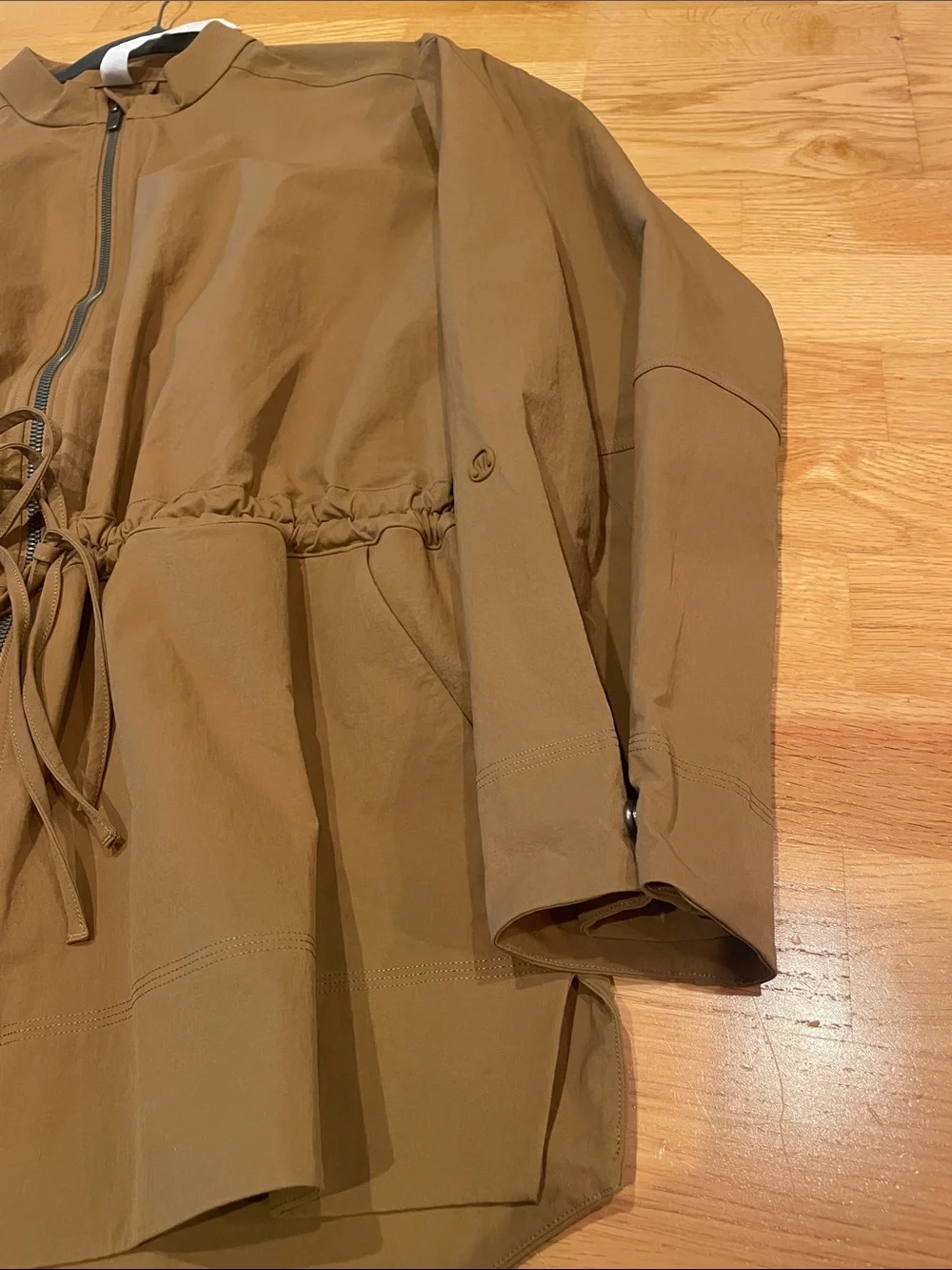lululemon athletica Brown Drawstring-Waist Utility Jacket